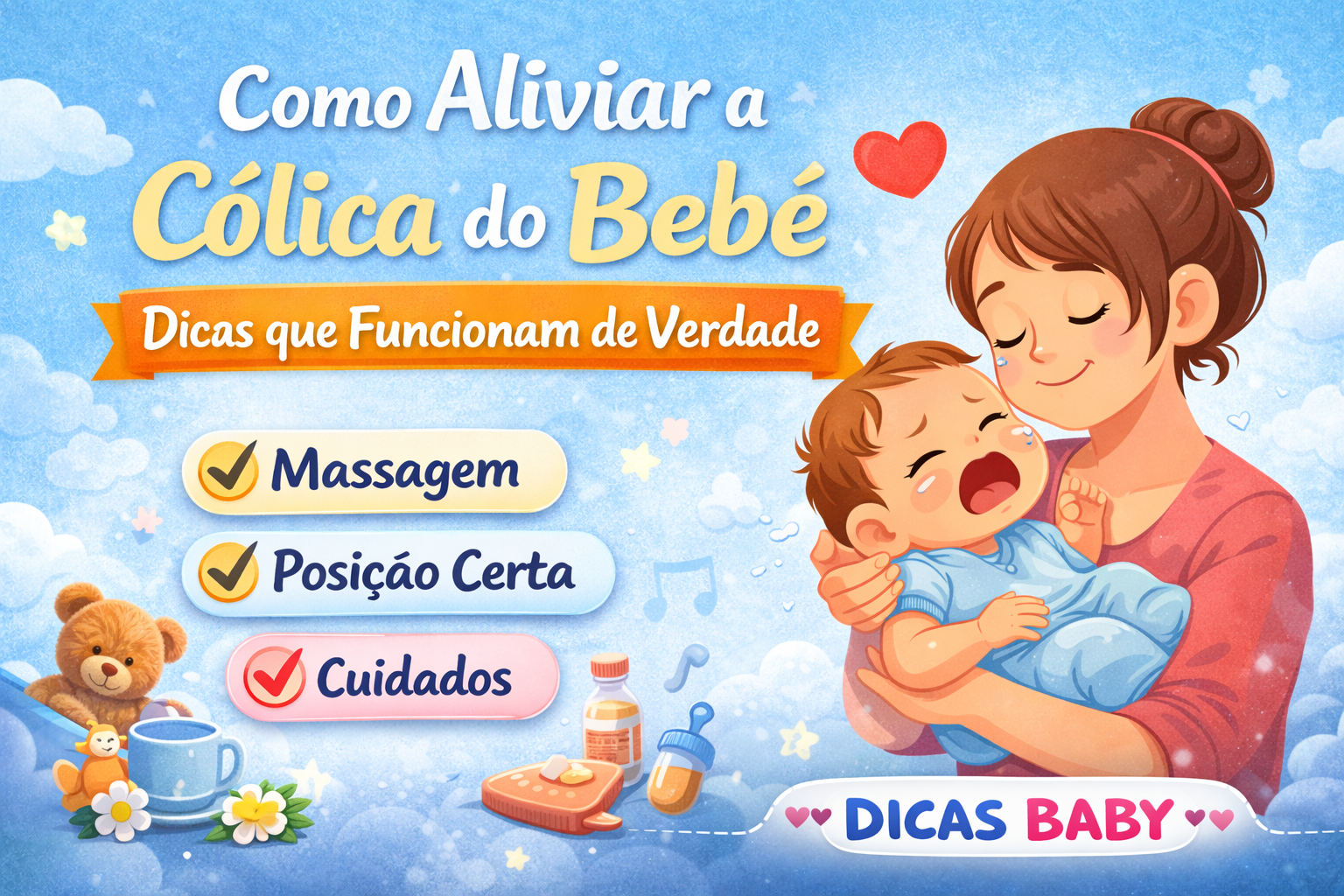 Como Aliviar a Cólica do Bebê: Dicas que Funcionam de Verdade