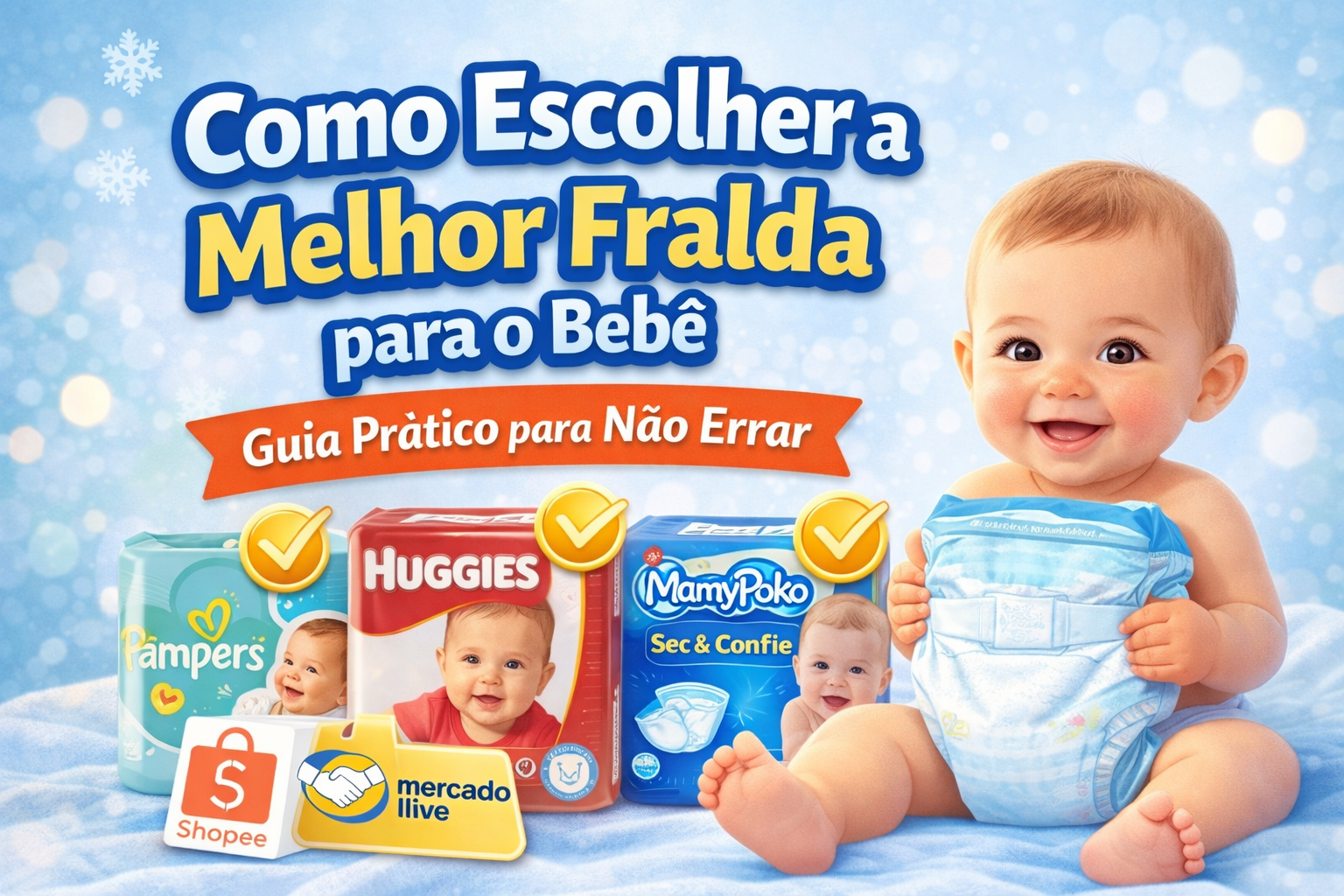 Como Escolher a Melhor Fralda para o Bebê: Guia Prático para Não Errar