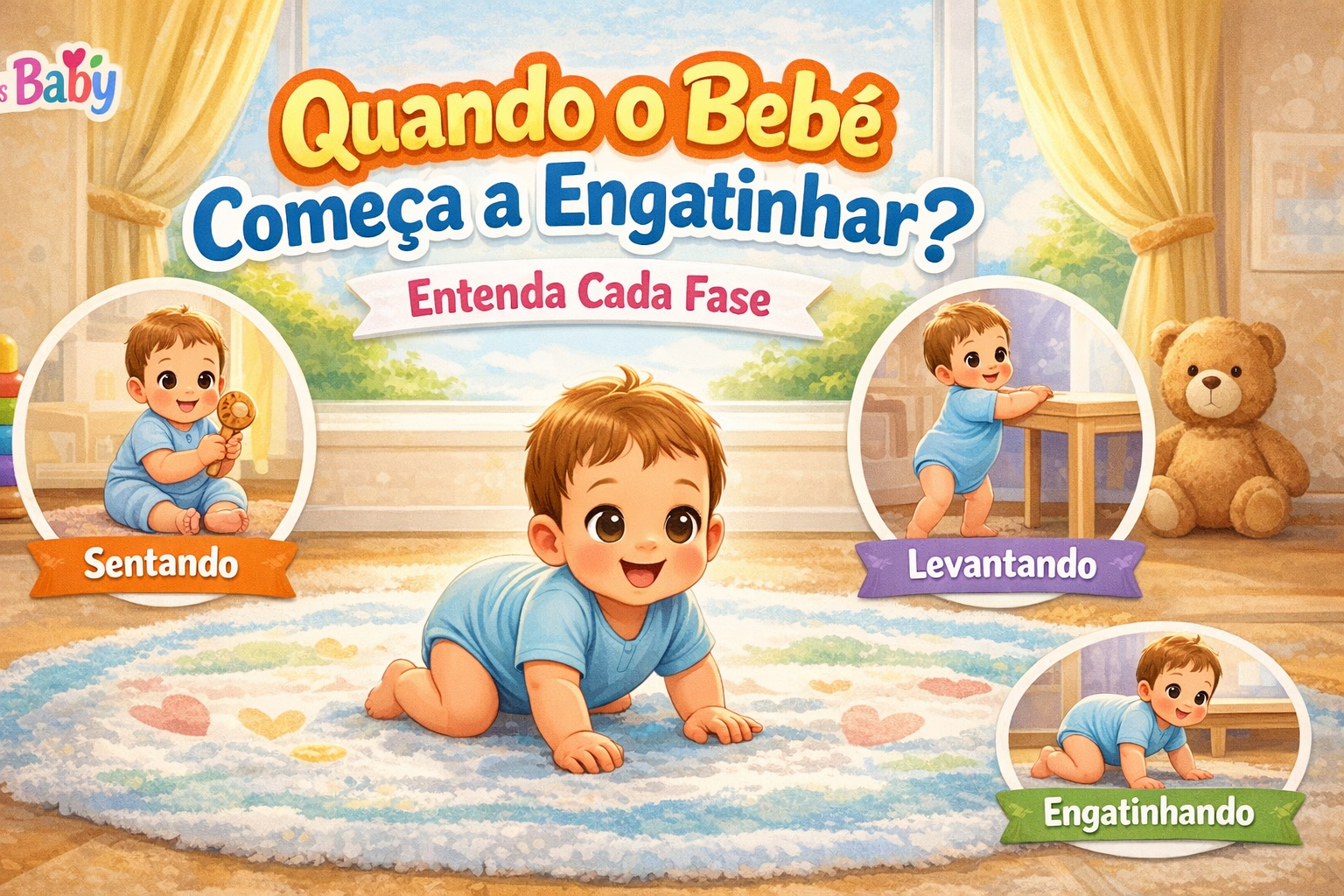 Quando o Bebê Começa a Engatinhar? Entenda Cada Fase