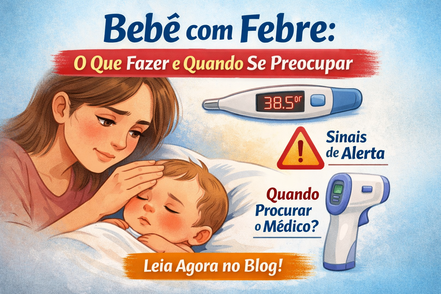 Bebê com Febre: O Que Fazer e Quando se Preocupar