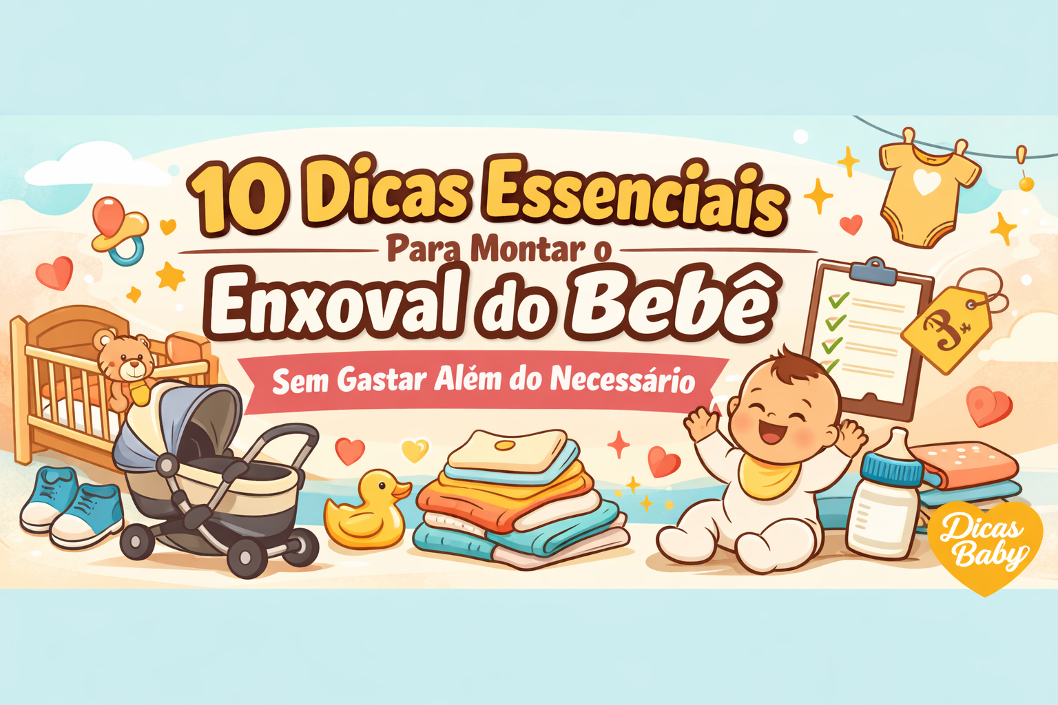 🍼 10 Dicas Essenciais Para Montar o Enxoval do Bebê Sem Gastar Além do Necessário
