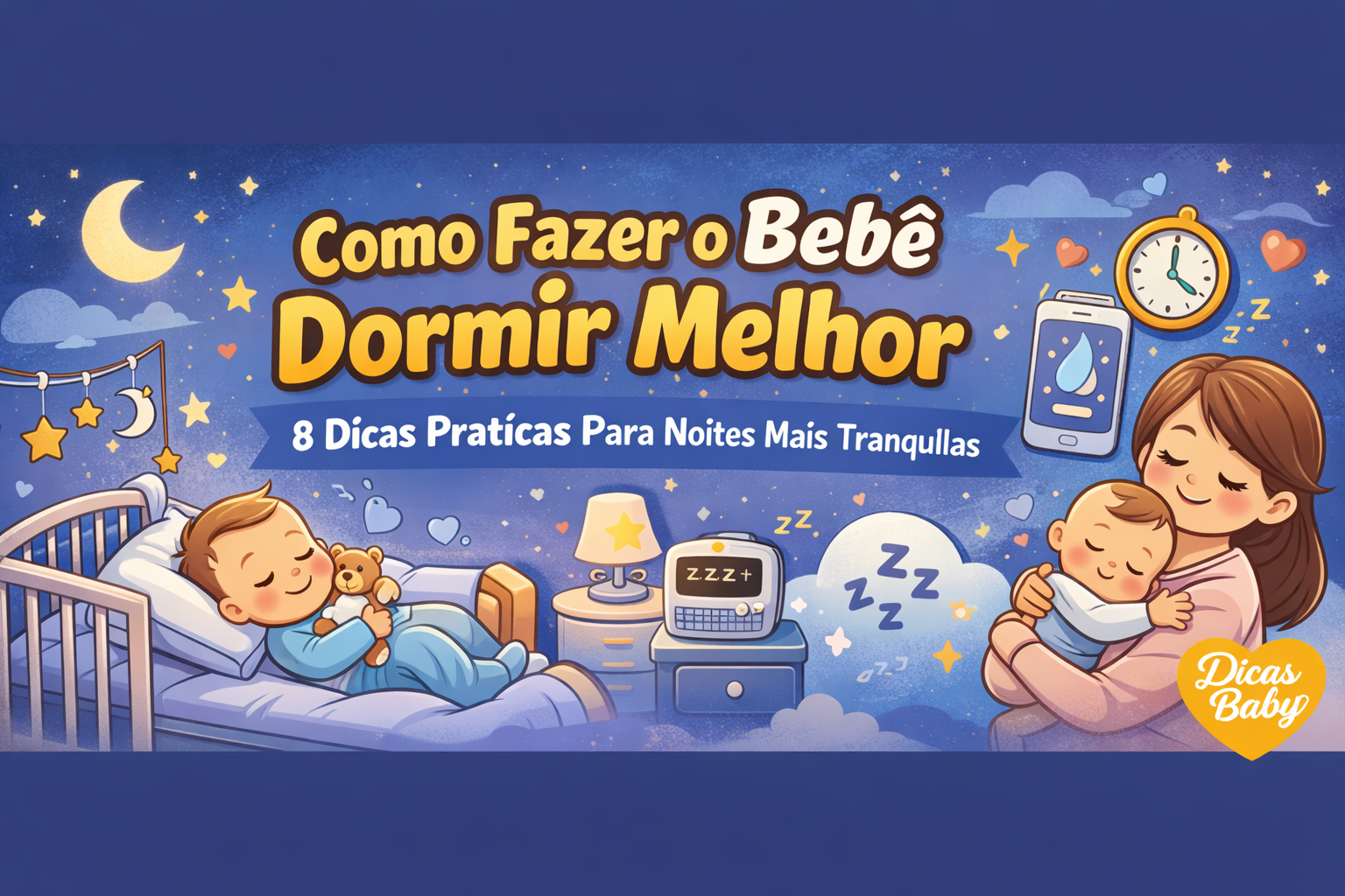 👶💤 Como Fazer o Bebê Dormir Melhor: 8 Dicas Práticas Para Noites Mais Tranquilas