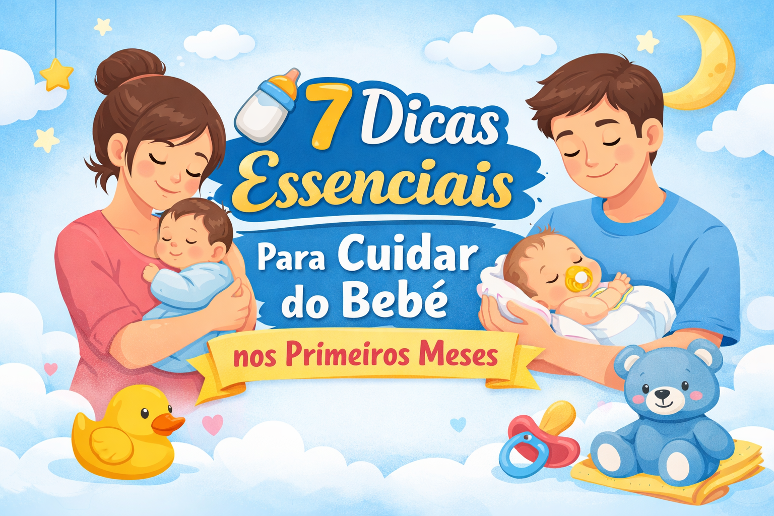 🍼 7 Dicas Essenciais Para Cuidar do Bebê nos Primeiros Meses