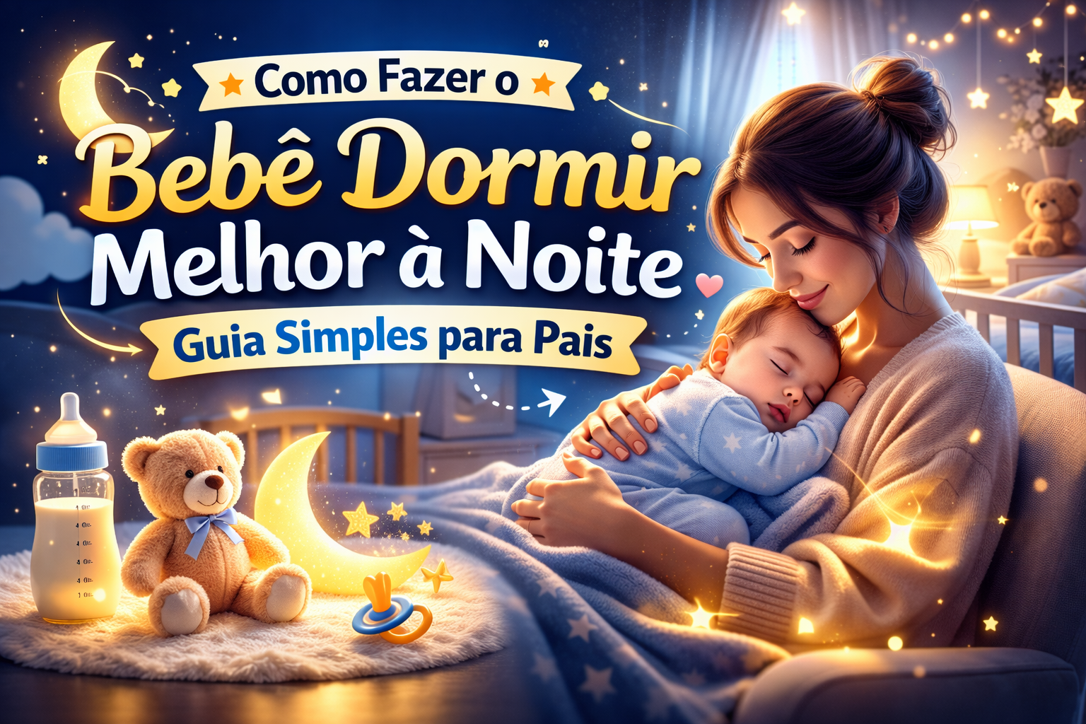Como Fazer o Bebê Dormir Melhor à Noite: Guia Simples para Pais