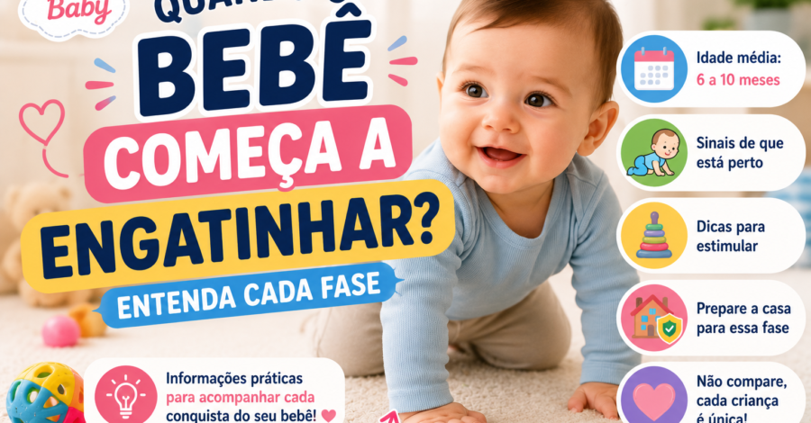 👶 Quando o Bebê Começa a Engatinhar? Entenda Cada Fase