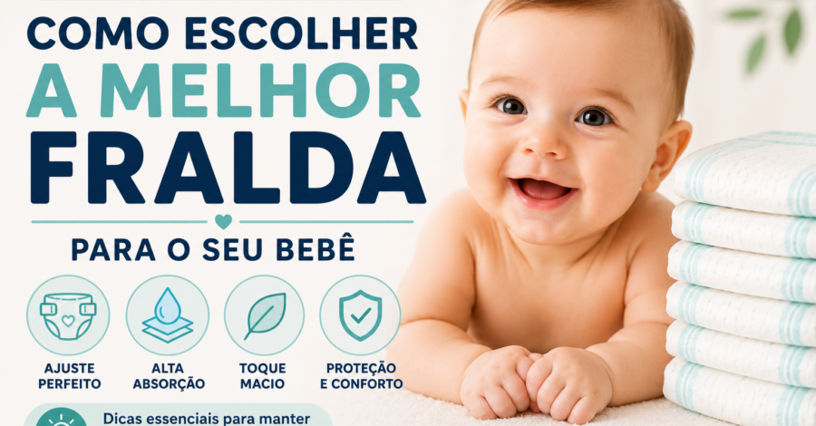 Como Escolher a Melhor Fralda para o Bebê: Guia Prático para Não Errar