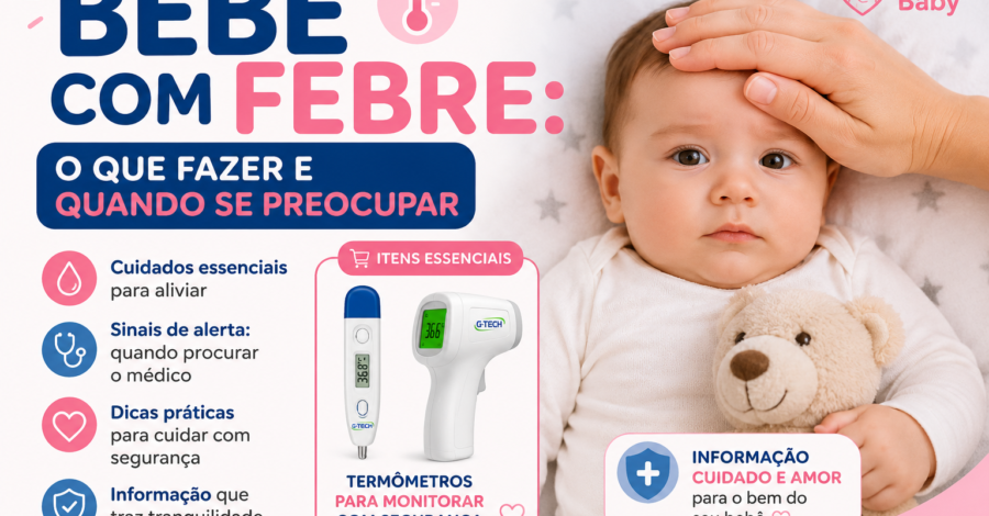 Bebê com Febre: O Que Fazer e Quando se Preocupar