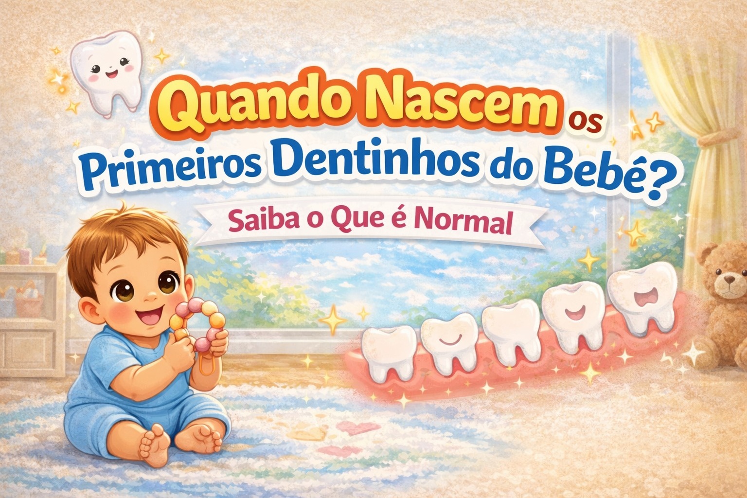 🦷 Quando Nascem os Primeiros Dentinhos do Bebê? Saiba o Que é Normal