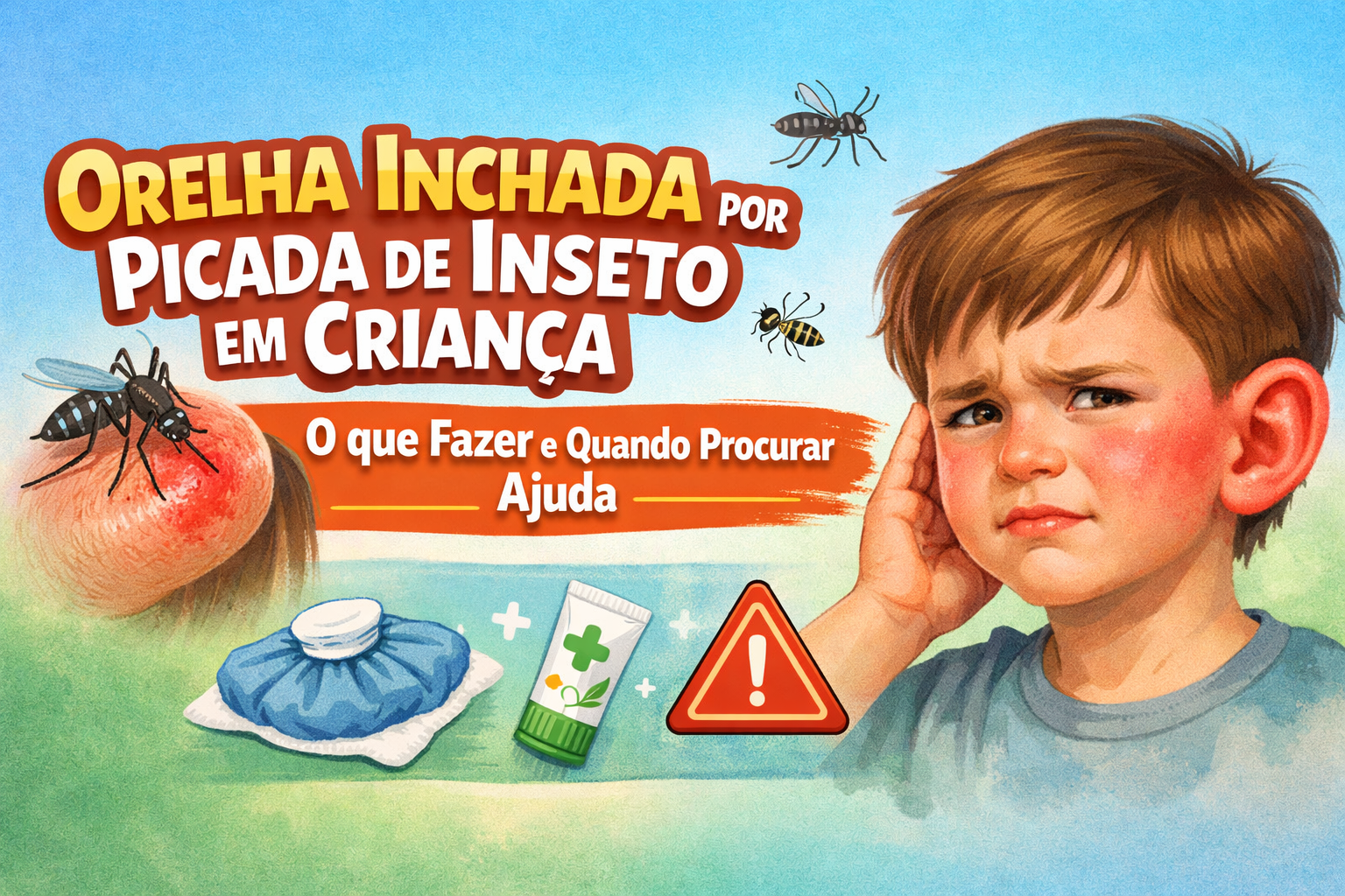 Orelha Inchada por Picada de Inseto em Criança: O Que Fazer, Quando se Preocupar e Como Tratar em Casa
