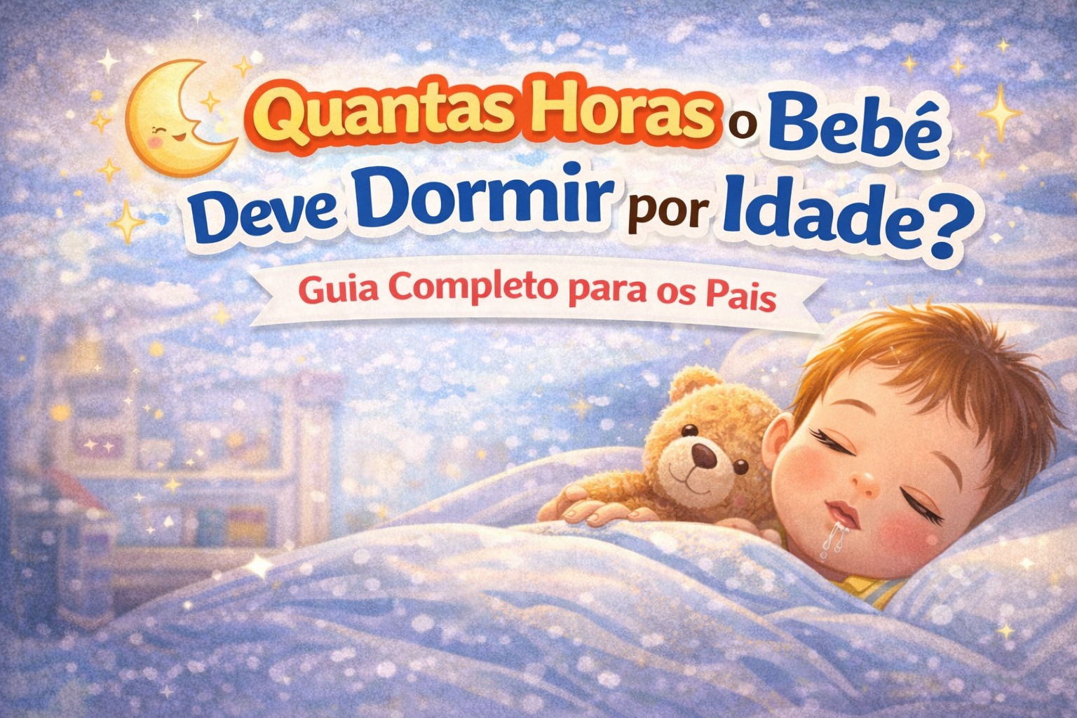 🌙 Quantas Horas o Bebê Deve Dormir por Idade? Guia Completo para os Pais
