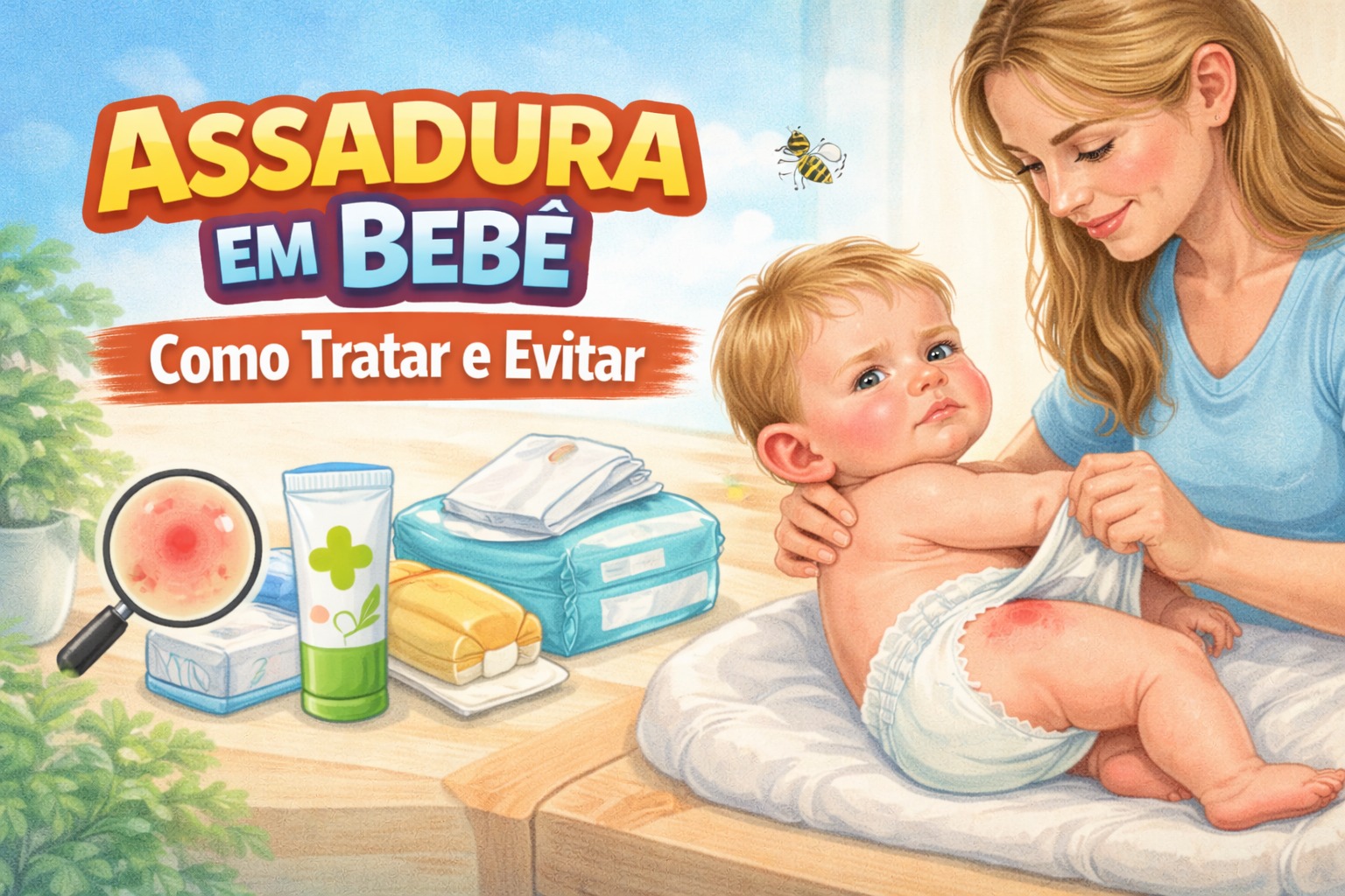 Assadura em Bebê: Como Tratar e Evitar Esse Problema Comum