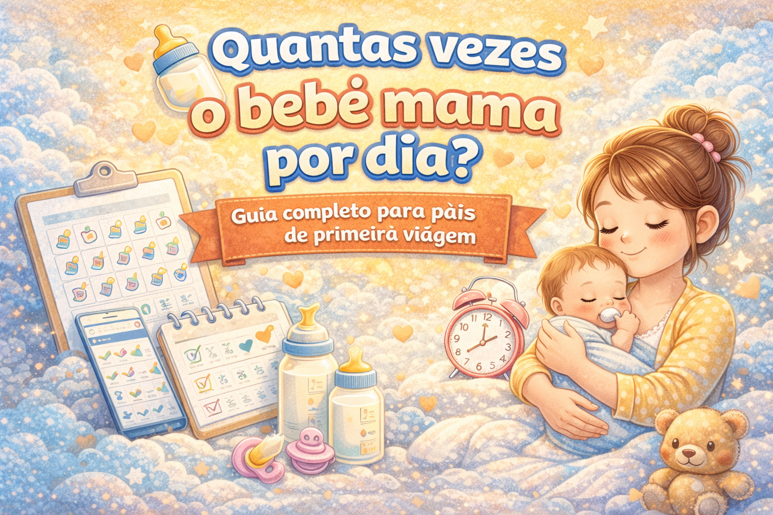 🍼 Quantas vezes o bebê mama por dia? Guia completo para pais de primeira viagem