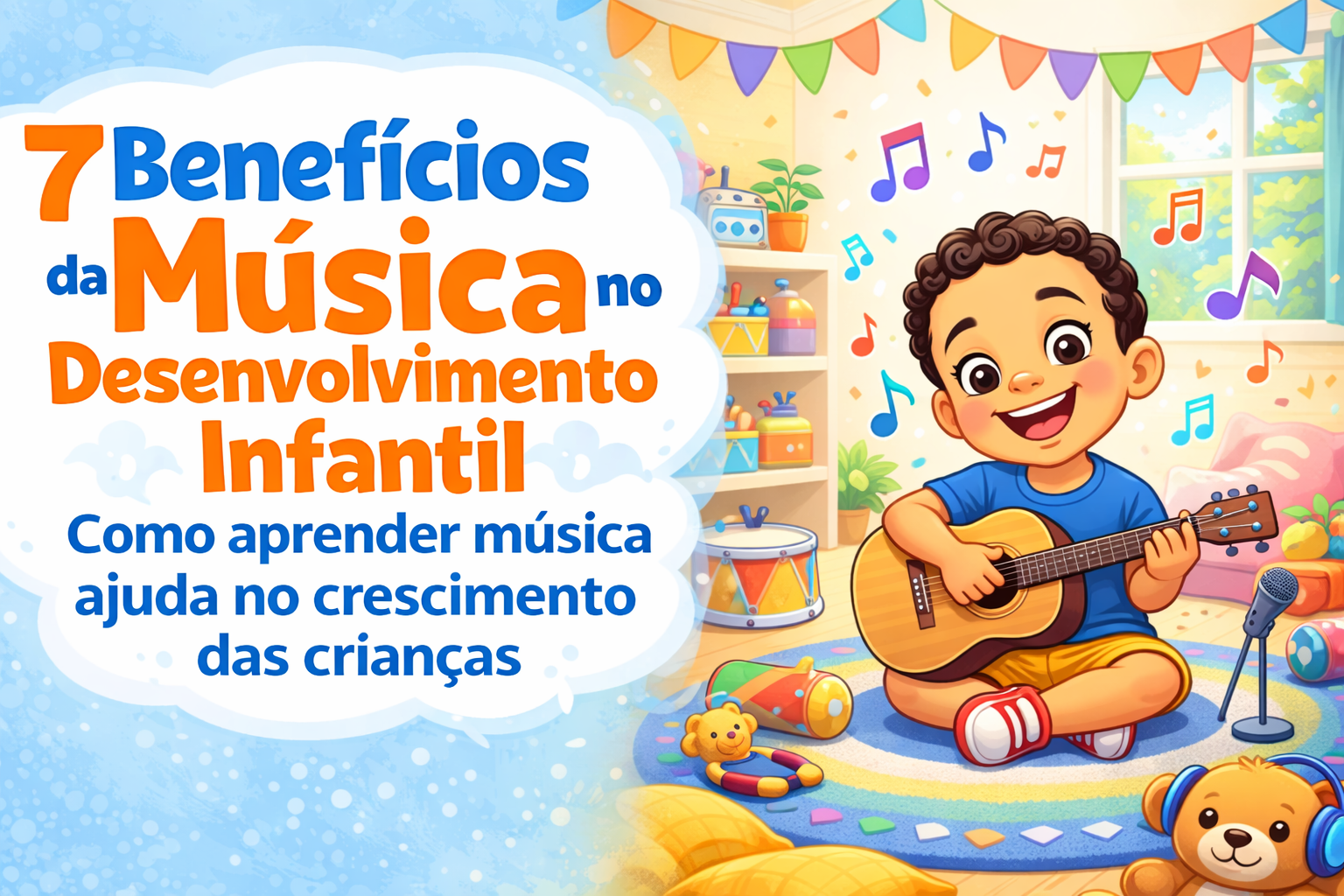7 benefícios da música no desenvolvimento infantil: como aprender música ajuda no crescimento das crianças