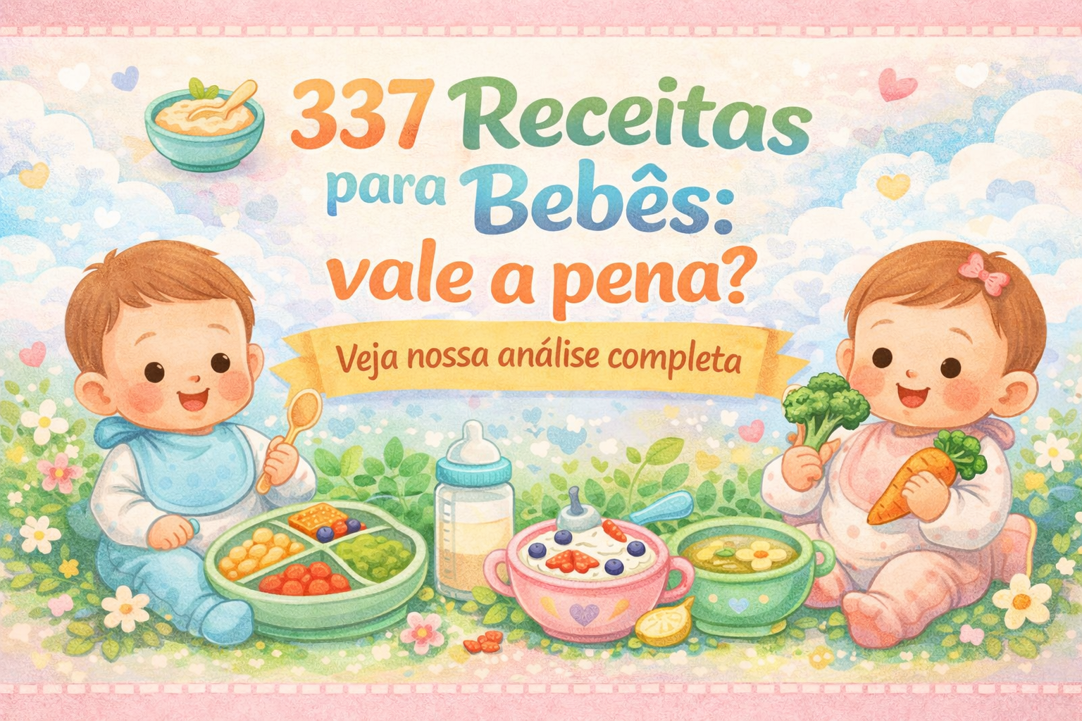 🥣 337 Receitas para Bebês: vale a pena? Veja nossa análise completa