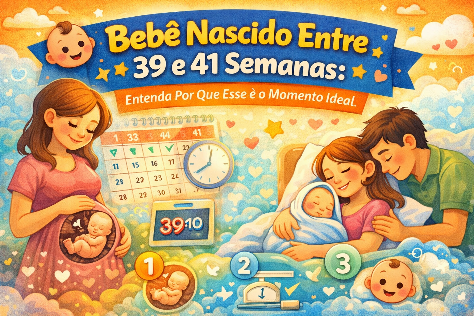 👶 Bebê Nascido Entre 39 e 41 Semanas: Entenda Por Que Esse é o Momento Ideal