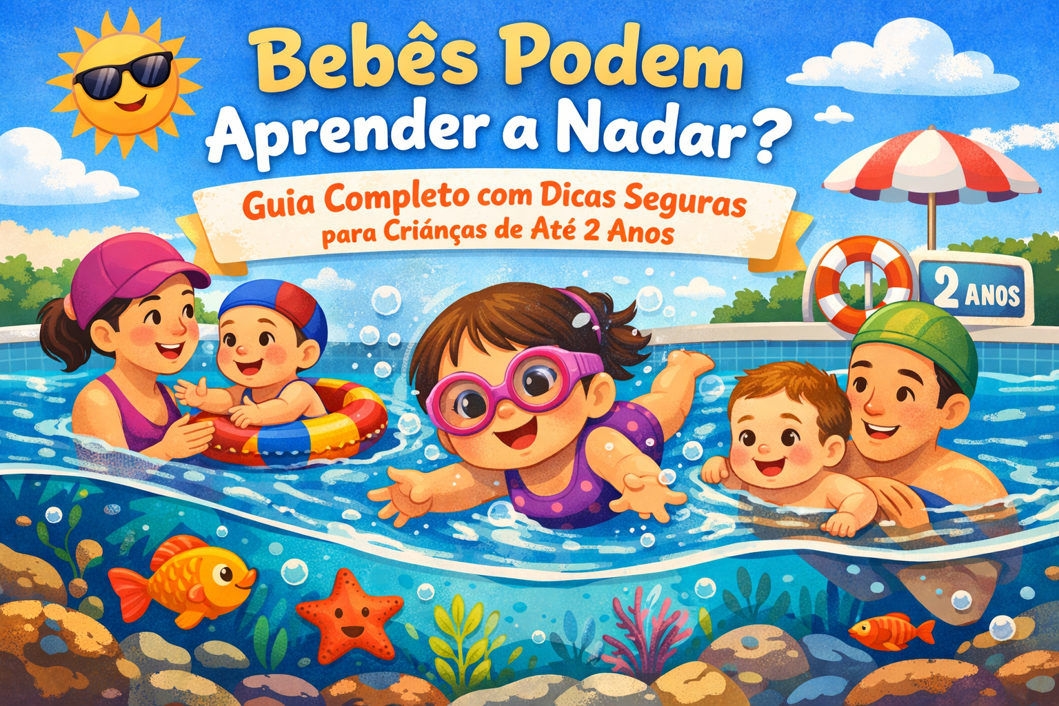 Bebês Podem Aprender a Nadar? Guia Completo com Dicas Seguras para Crianças de Até 2 Anos