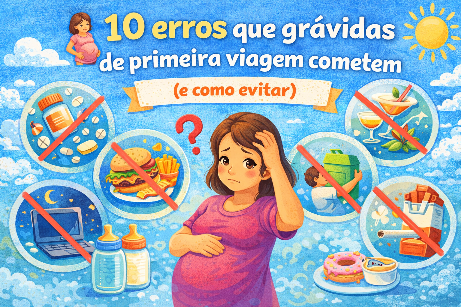 🤰 10 erros que grávidas de primeira viagem cometem (e como evitar)