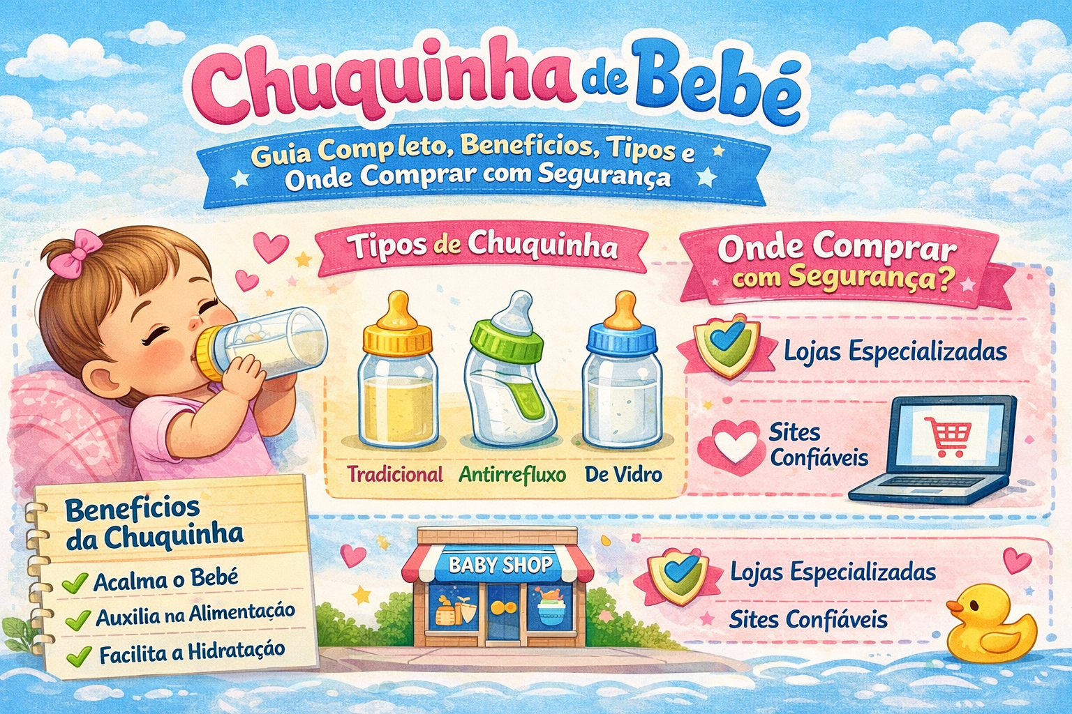 Chuquinha de Bebê: Guia Completo, Benefícios, Tipos e Onde Comprar com Segurança
