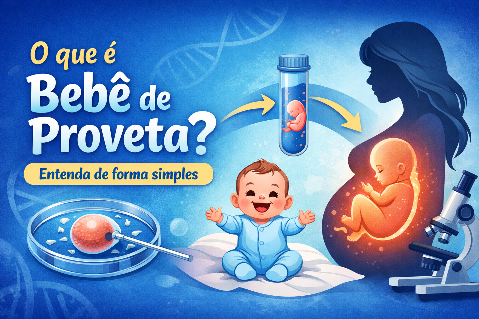 🧬 O que é bebê de proveta? Entenda de forma simples