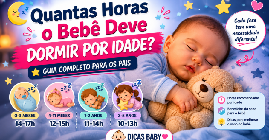 🌙 Quantas Horas o Bebê Deve Dormir por Idade? Guia Completo para os Pais