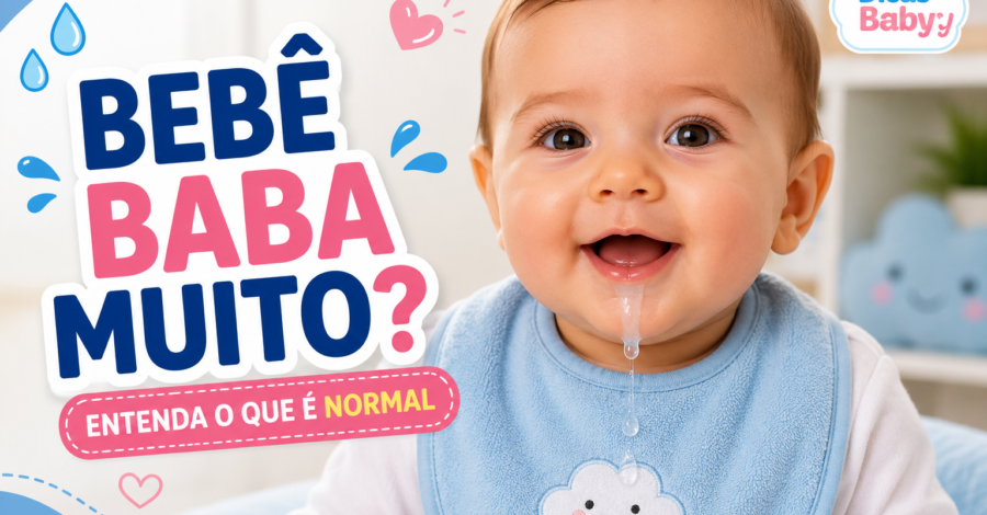 💧 Por Que o Bebê Baba Muito? Entenda o Que é Normal