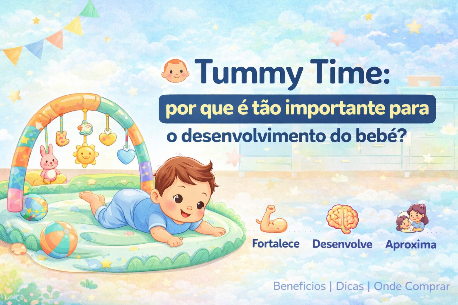 👶 Tummy Time: por que é tão importante para o desenvolvimento do bebê?