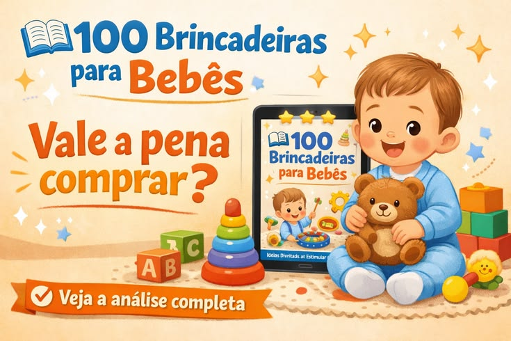 📘 E-book “100 Brincadeiras para Bebês” vale a pena? Veja nossa análise completa