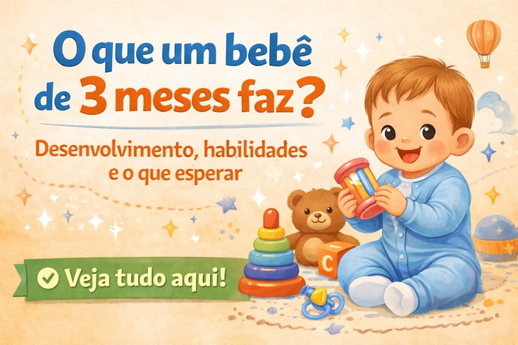 👶 O que um bebê de 3 meses faz? Desenvolvimento, habilidades e o que esperar