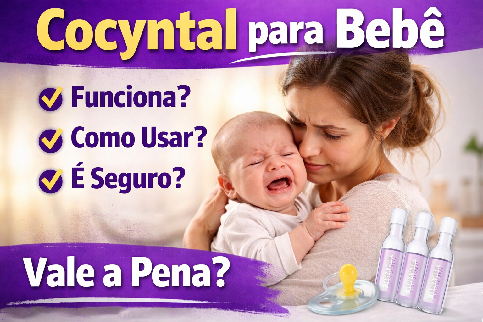 👶 Cocyntal para bebê: funciona? Como usar e é seguro para cólica infantil