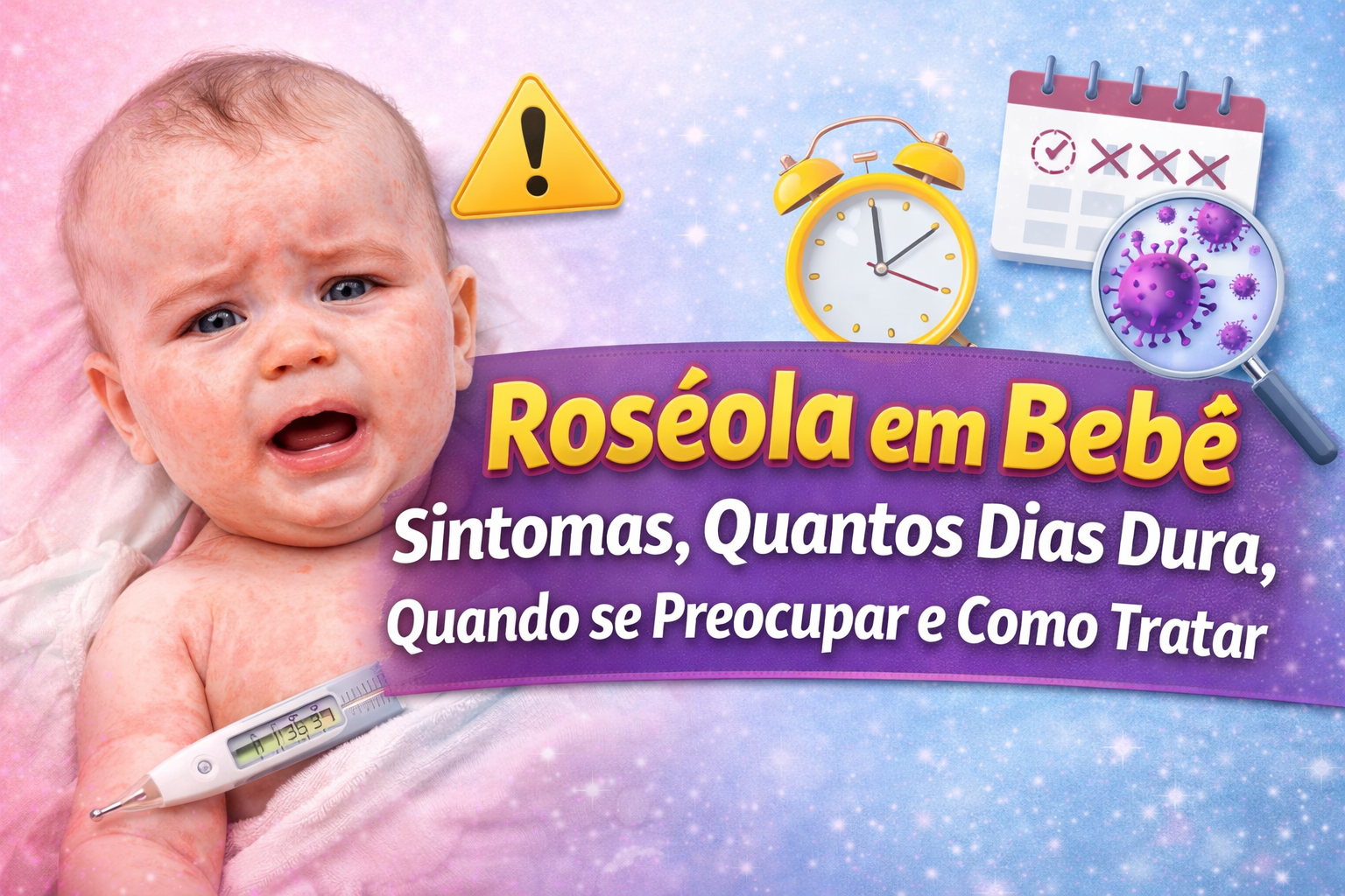Roséola em Bebê: Sintomas, Quantos Dias Dura, Quando se Preocupar e Como Tratar