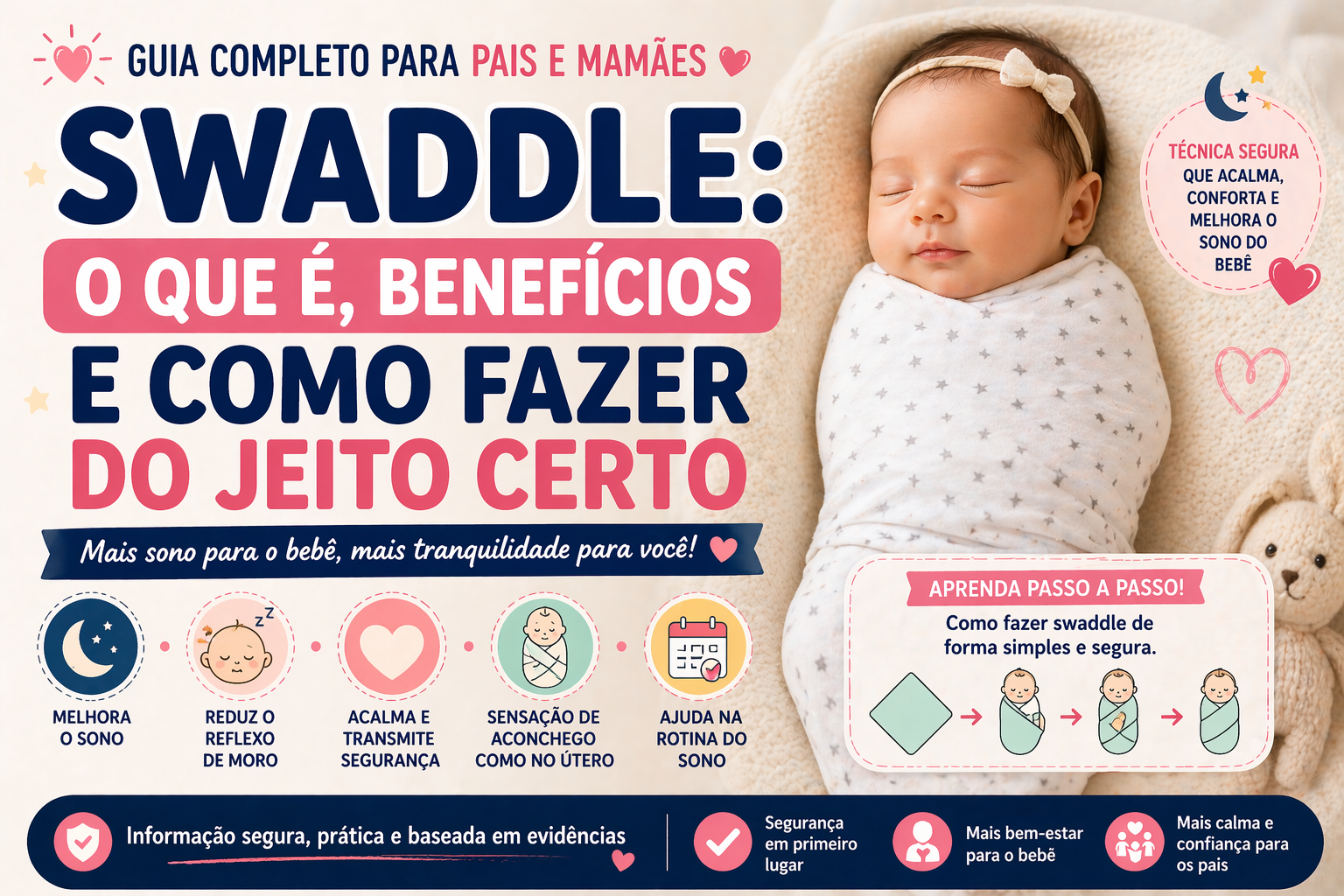 👶 Swaddle: O Que É, Benefícios e Como Fazer do Jeito Certo