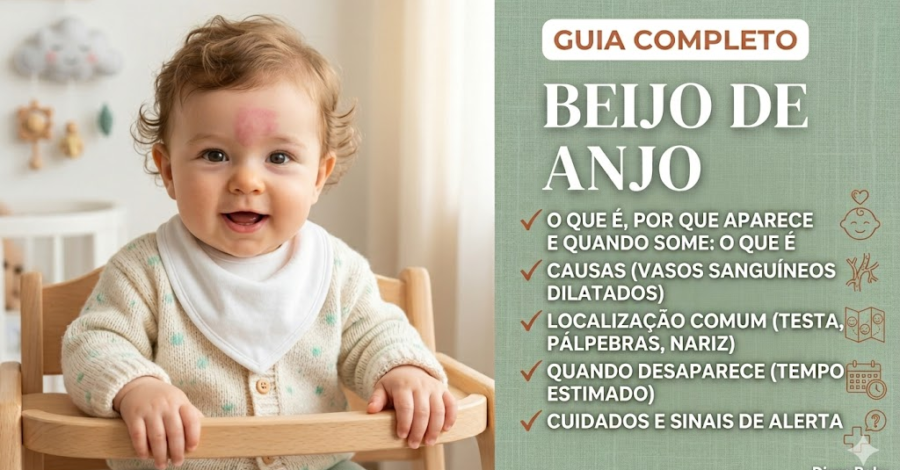 👶 Beijo de Anjo em Bebê: O Que É, Por Que Aparece e Quando Some