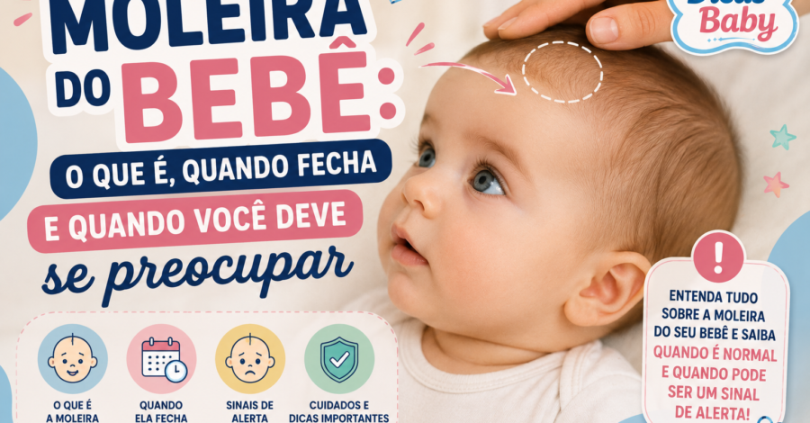 Moleira do Bebê: O Que É, Quando Fecha e Quando Você Deve se Preocupar