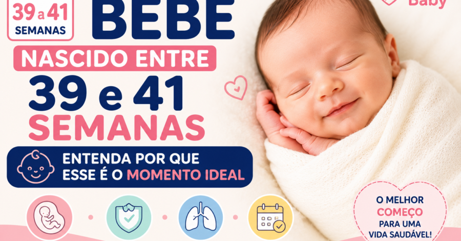 👶 Bebê Nascido Entre 39 e 41 Semanas: Entenda Por Que Esse é o Momento Ideal