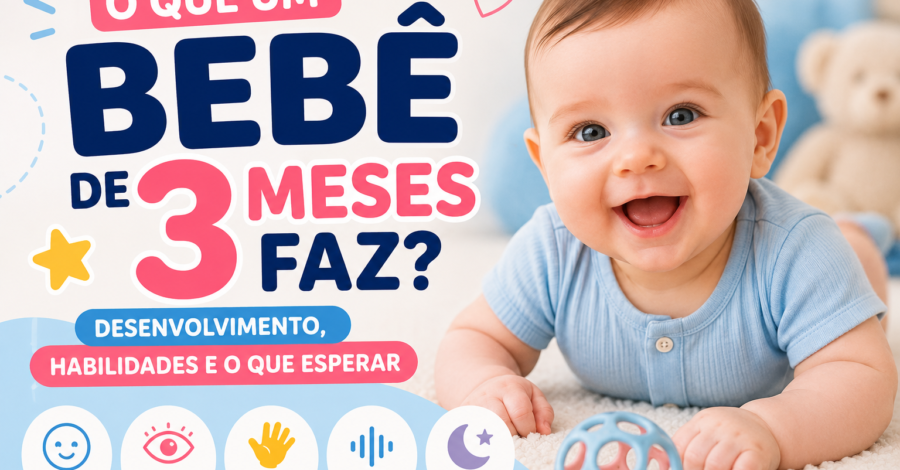 👶 O que um bebê de 3 meses faz? Desenvolvimento, habilidades e o que esperar