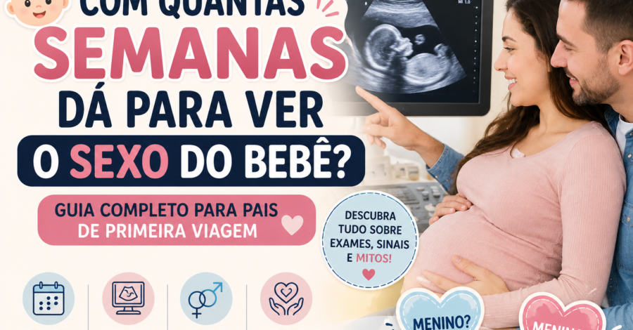 👶 Com quantas semanas dá para ver o sexo do bebê? Guia completo para pais de primeira viagem