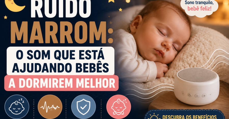 🌙 Ruído Marrom: O Som Que Está Ajudando Bebês a Dormirem Melhor