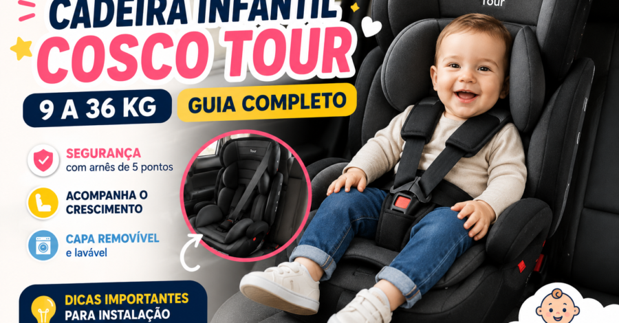 👶 Cadeira Infantil Cosco Tour 9 a 36 kg Vale a Pena? Review Completo Para Pais