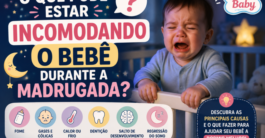 🌙 O Que Pode Estar Incomodando o Bebê Durante a Madrugada?