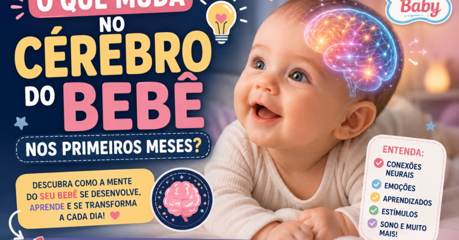 🧠 O Que Muda no Cérebro do Bebê Nos Primeiros Meses?