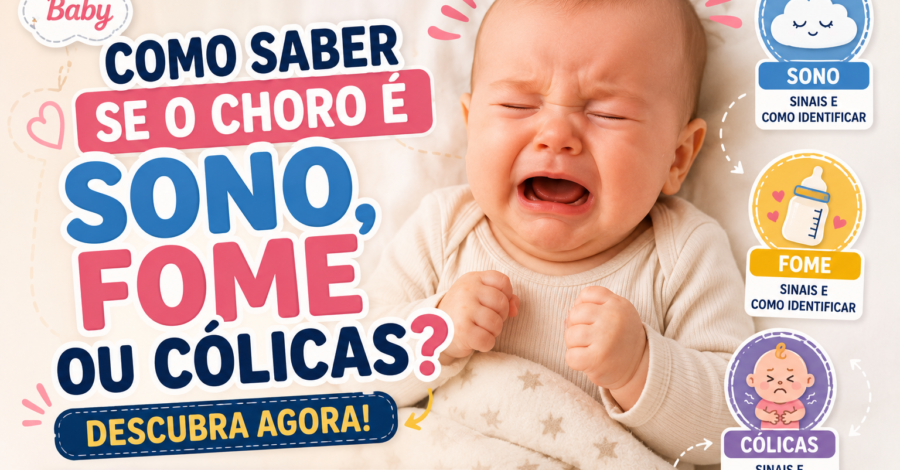 👶 Como Saber se o Choro é Sono, Fome ou Cólicas?