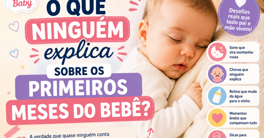 👶 O Que Ninguém Explica Sobre os Primeiros Meses do Bebê?
