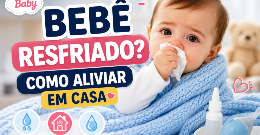 🤧 Bebê Resfriado: Como Aliviar os Sintomas em Casa (Guia Completo para Pais)