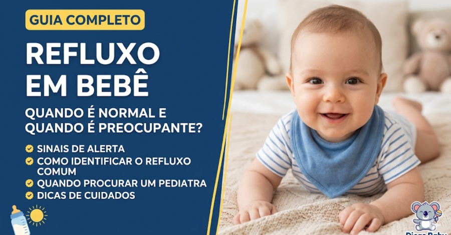 Refluxo em bebê: quando é normal e quando é preocupante
