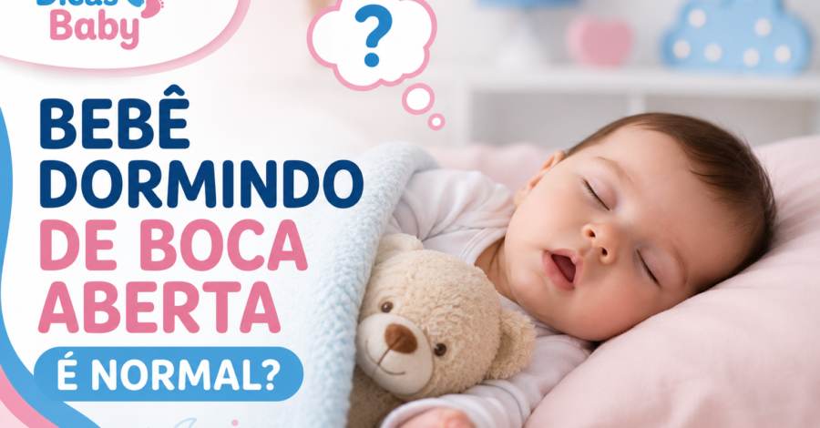 😴 Bebê Dormindo de Boca Aberta é Normal? Entenda as Possíveis Causas