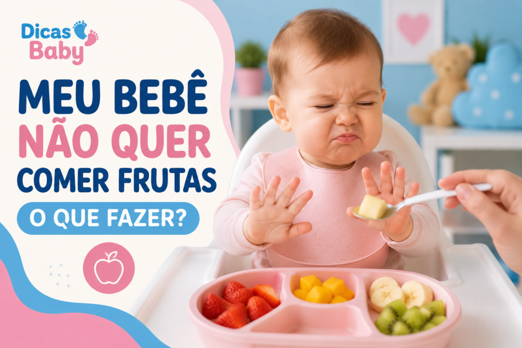 Bebe nao quer comer frutas