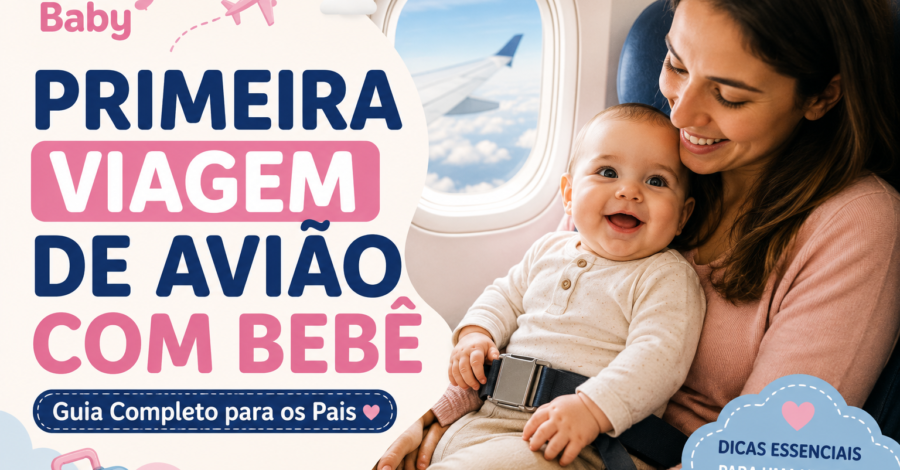 ✈️ Primeira Viagem de Avião com Bebê: Guia Completo Para Viajar com Segurança e Tranquilidade