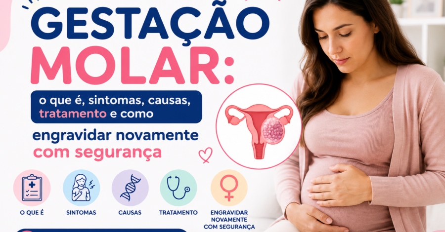 Gestação Molar: o que é, sintomas, causas, tratamento e como engravidar novamente com segurança