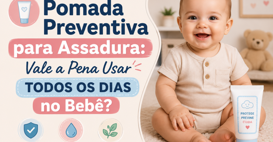 🧴 Pomada Preventiva para Assadura: Vale a Pena Usar Todos os Dias no Bebê?