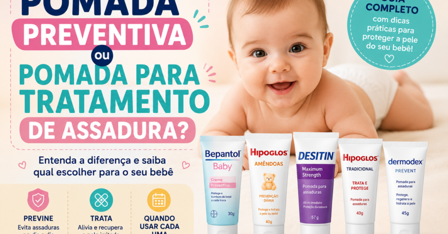 🧴 Pomada Preventiva ou Pomada para Tratamento de Assadura? Entenda a Diferença e Saiba Qual Escolher para o Seu Bebê